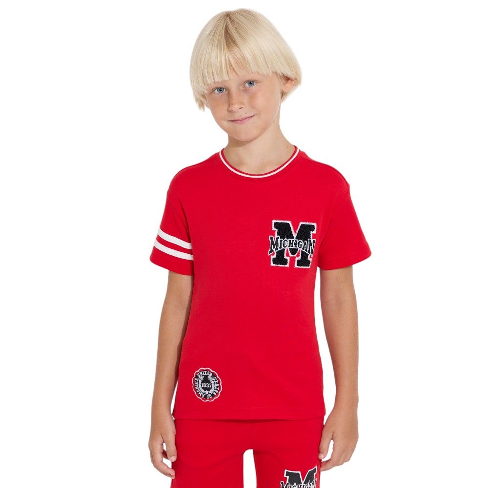 Victor and Jane - Boys' T-Shirt & Shorts Set - Red