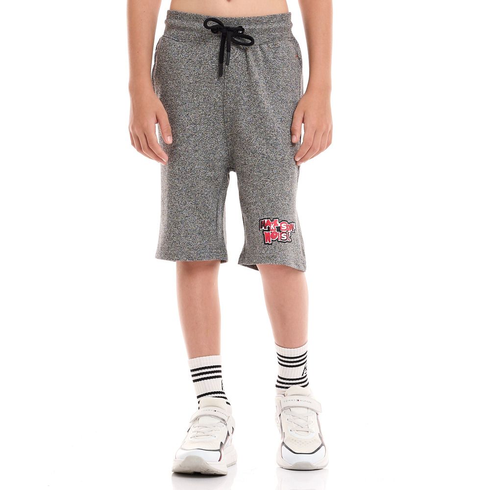 Victor and Jane - 2pc-Set - Boys T-Shirt And Shorts - Red/Grey