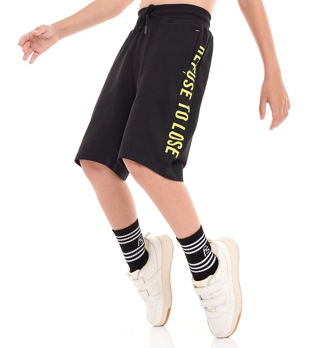 Victor and Jane - 2pc-Set - Boys T-Shirt And Shorts - Off White/Black