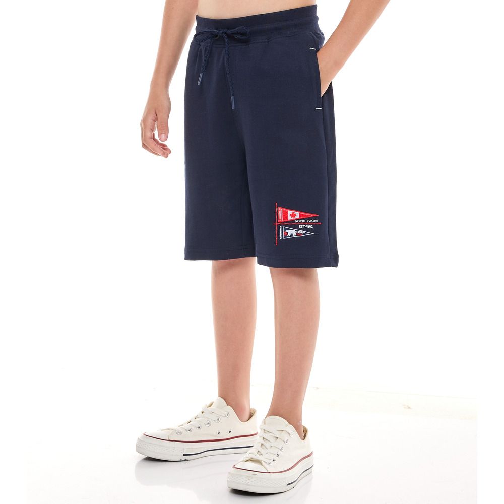 Victor and Jane - 2pc-Set - Boys Polo Shirt And Shorts - Grey/Navy