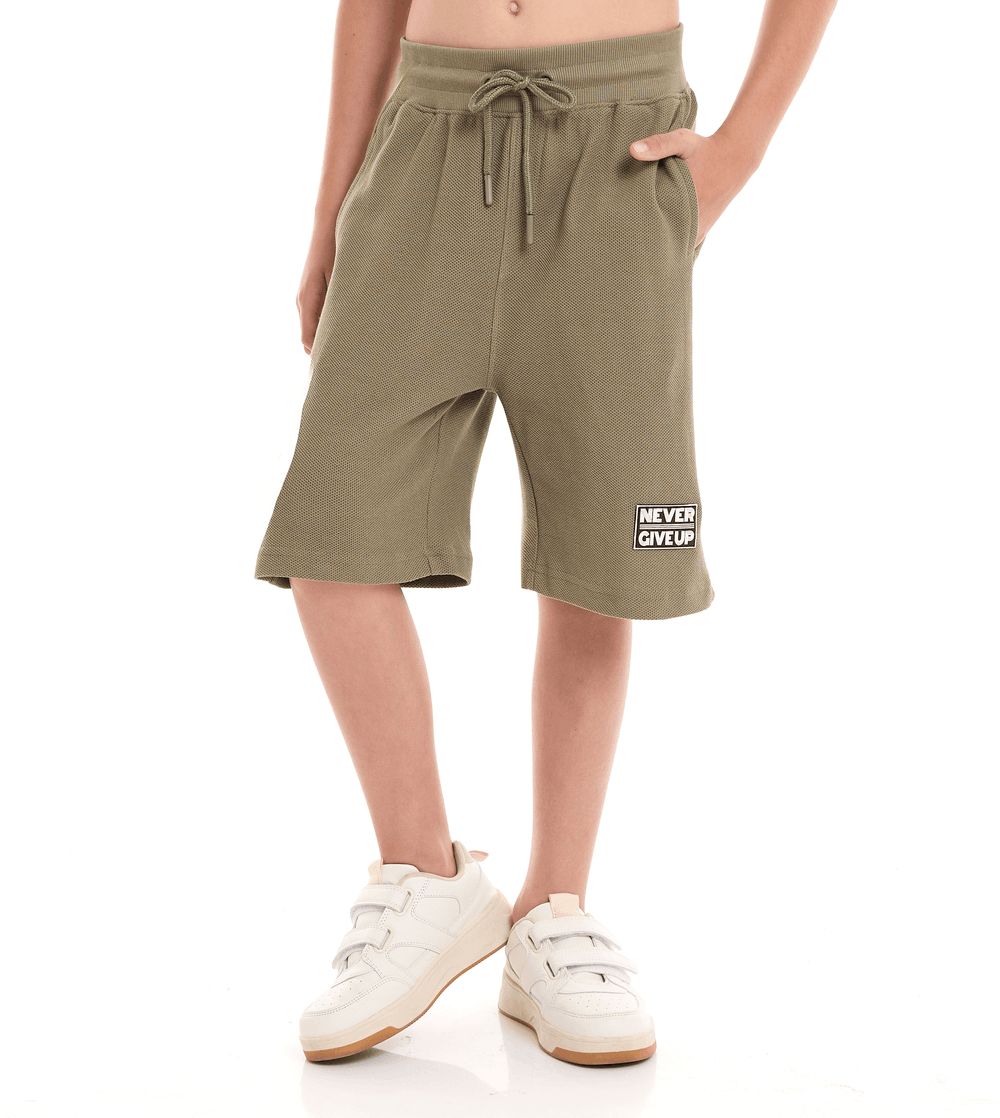 Victor and Jane - 2pc-Set - Boy's T-Shirt And Shorts - Green