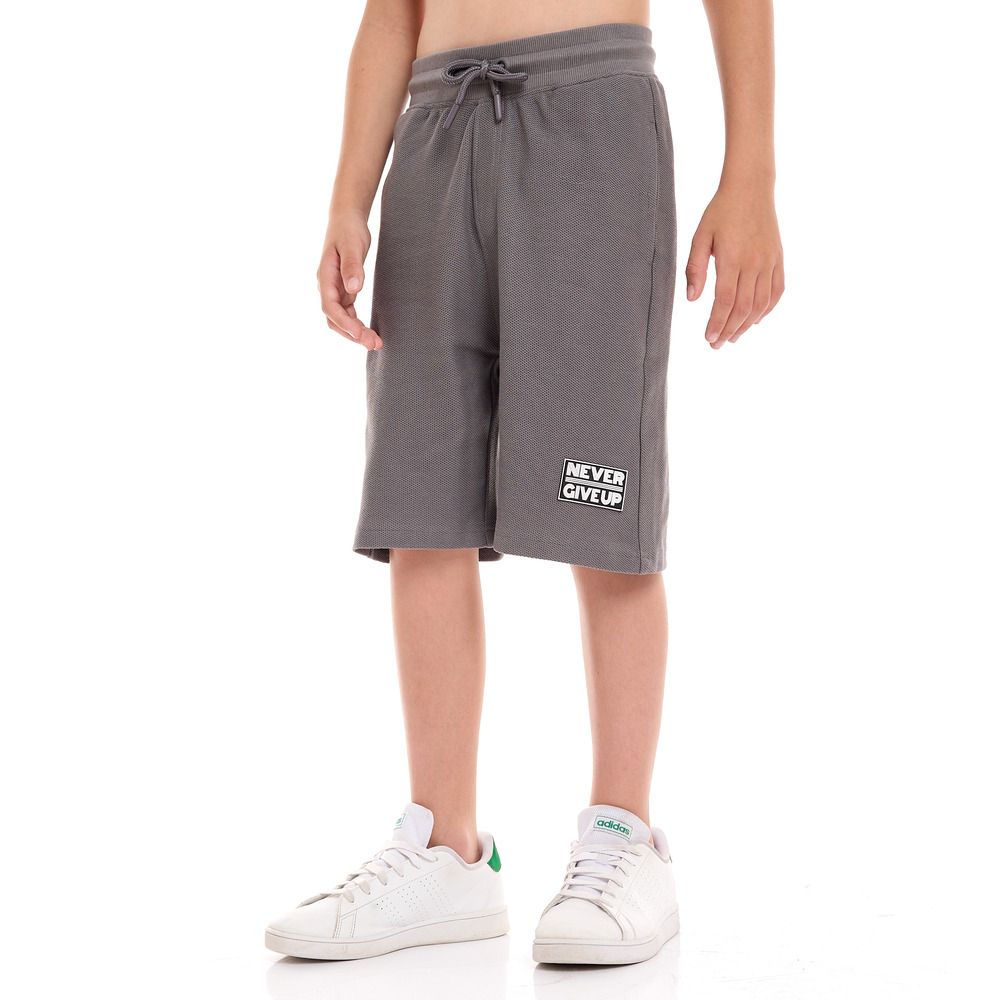 Victor and Jane - 2pc-Set - Boy's T-Shirt And Shorts - Grey