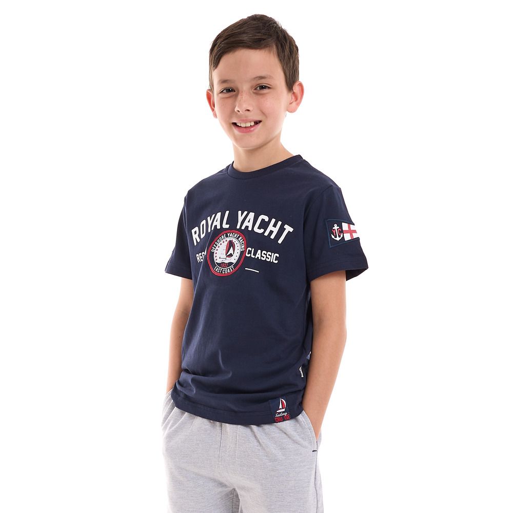 Victor and Jane - 2pc-Set - Boys T-Shirt And Shorts - Navy/Grey