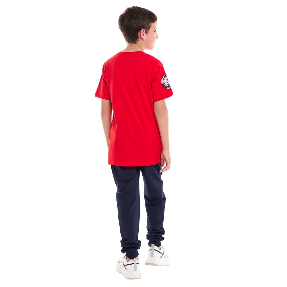 Victor and Jane - 2pc-Set - Boys T-Shirt And Joggers - Red/Navy