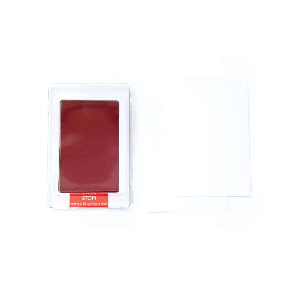 Babies Basic - Clean Fingerprint w/ Two Imprint Cards - 12.5cm - Burgundy - Red