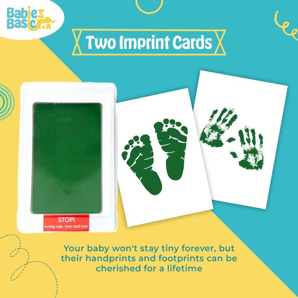 Babies Basic - Clean Fingerprint w/ Two Imprint Cards - 12.5cm - Dark Green