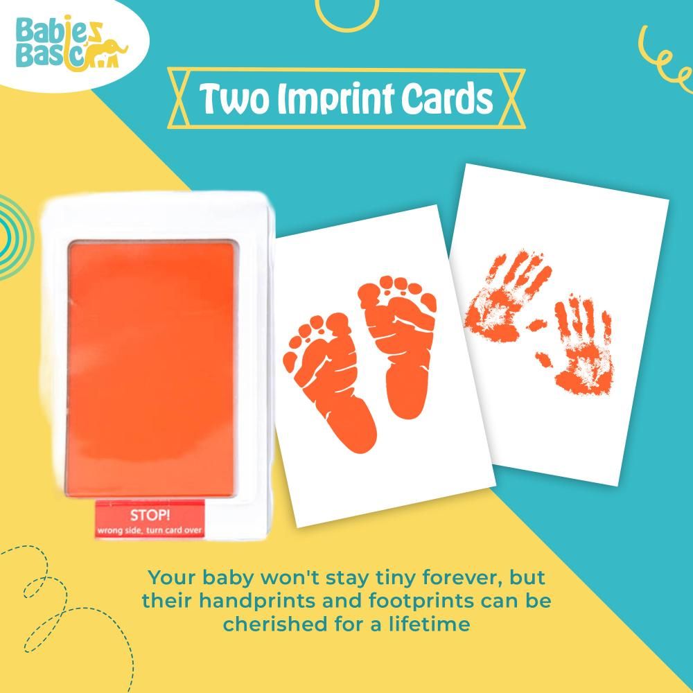 Babies Basic - Clean Fingerprint w/ Two Imprint Cards - 12.5cm - Orange