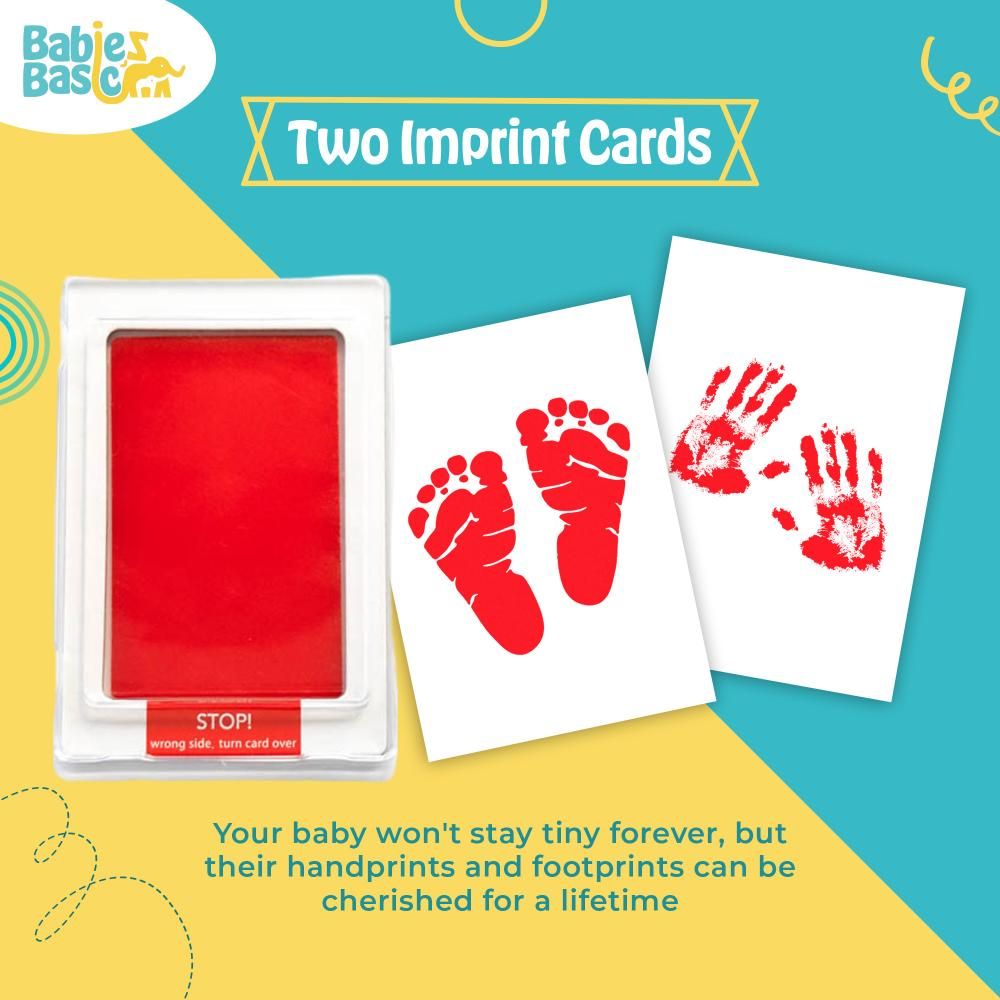 Babies Basic - Clean Fingerprint w/ Two Imprint Cards - 12.5cm - Red