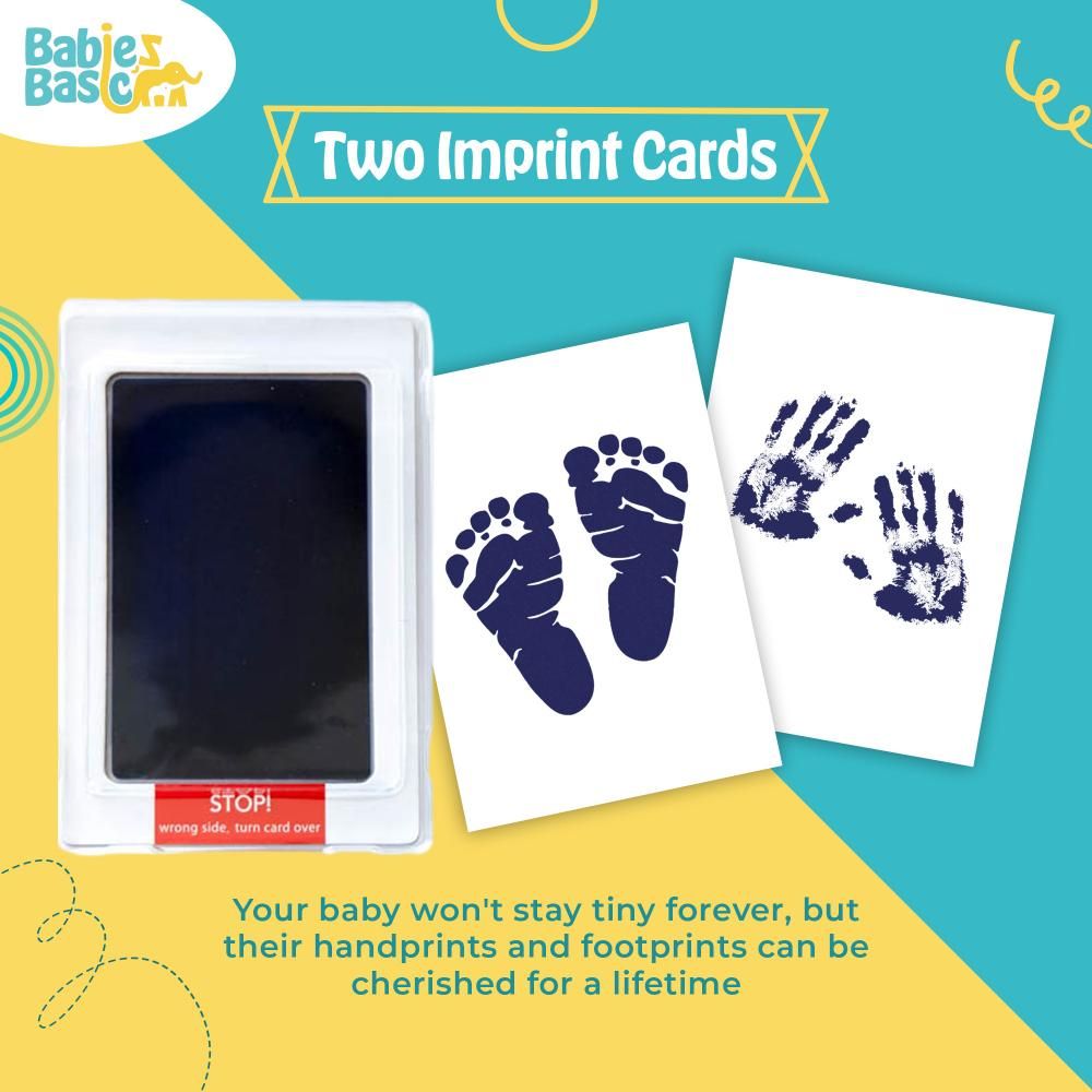 Babies Basic - Clean Fingerprint w/ Two Imprint Cards - 12.5cm - Royal Blue