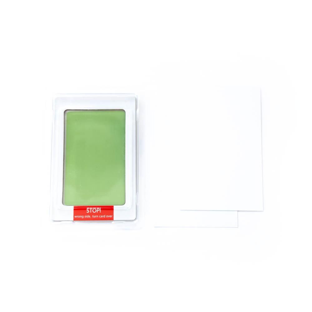 Babies Basic - Clean Fingerprint w/ Two Imprint Cards - 16cm - Parrot Green