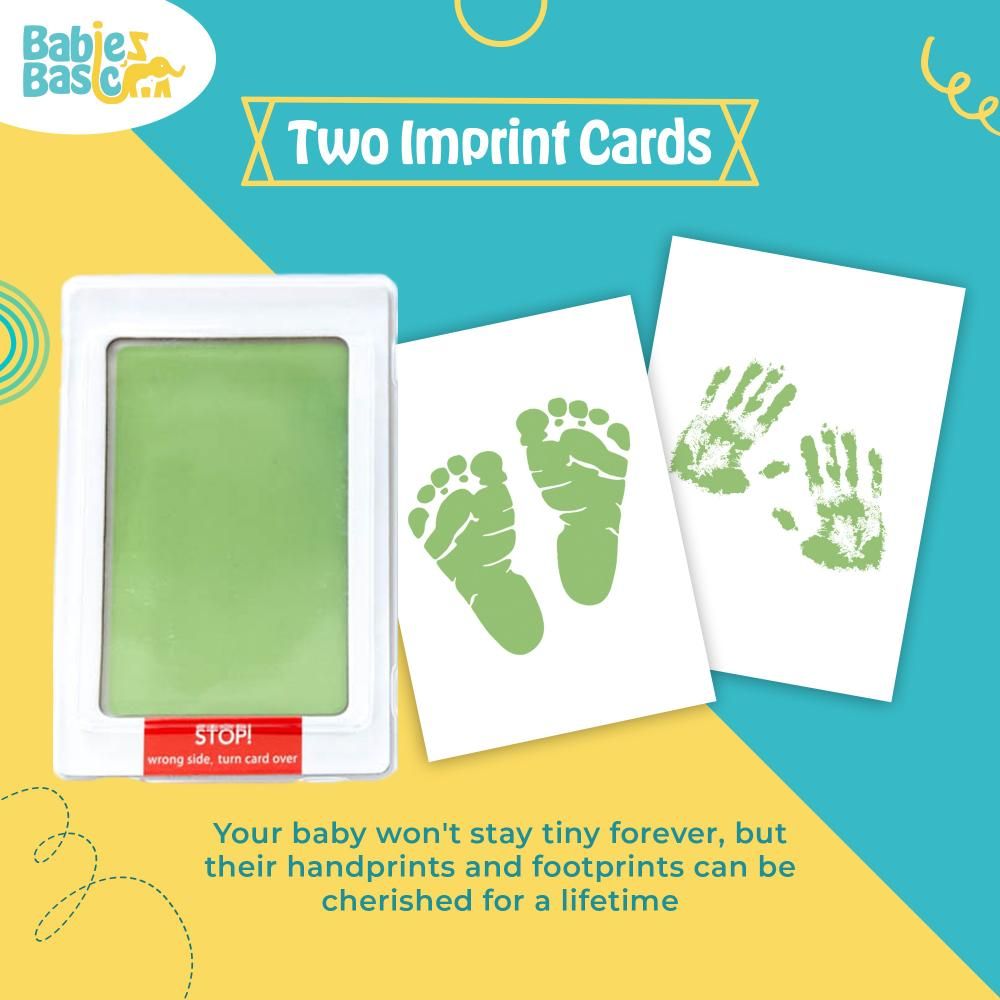 Babies Basic - Clean Fingerprint w/ Two Imprint Cards - 16cm - Parrot Green