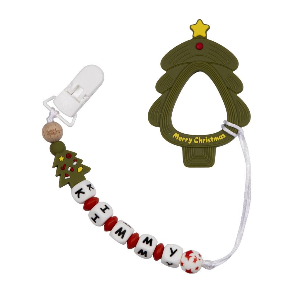 Babies Basic - Customized Pacifier Clip - Christmas Tree