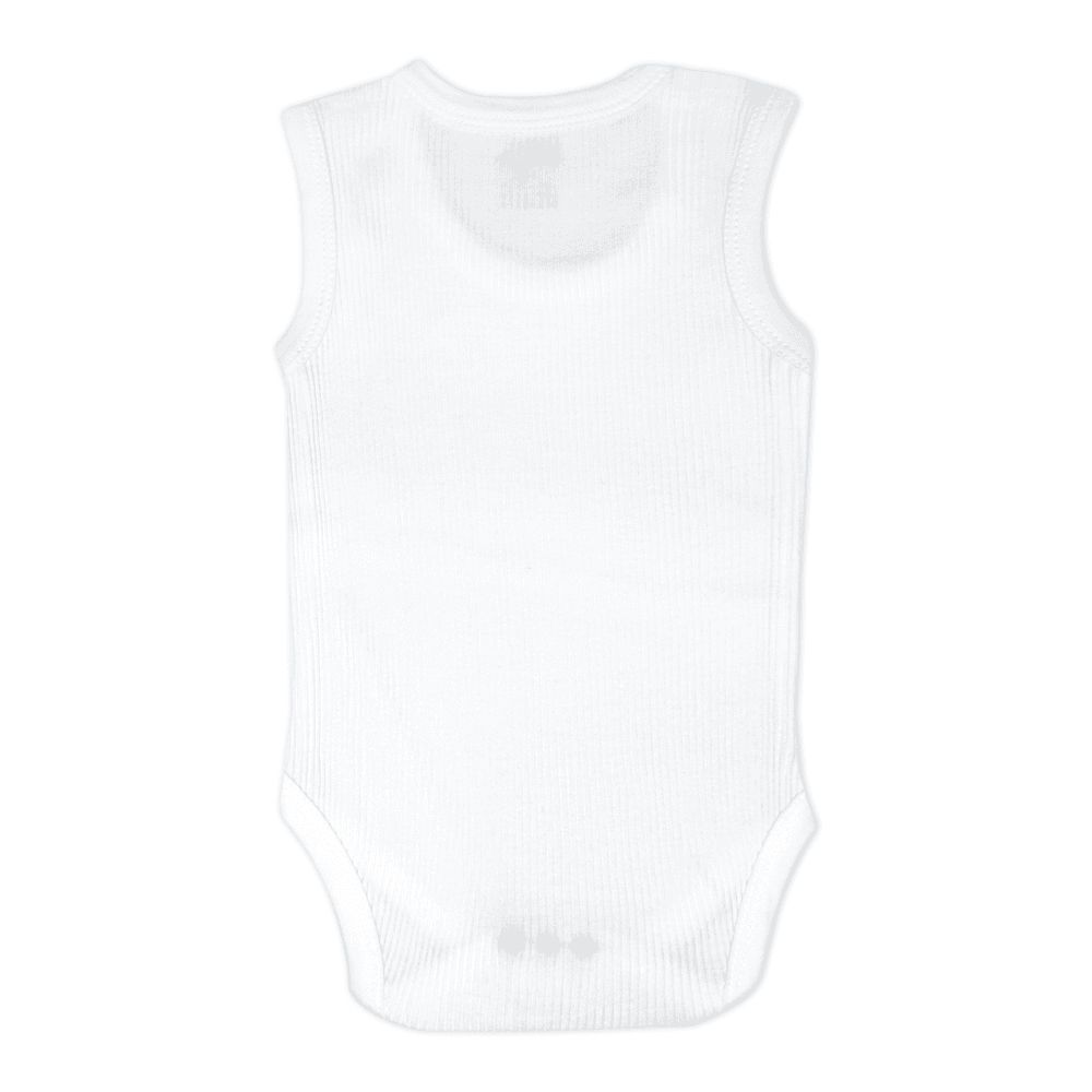 Babies Basic - 3pc-Set - Baby' Sleeveless Super Combed Cotton Cotton Bodysuit - White