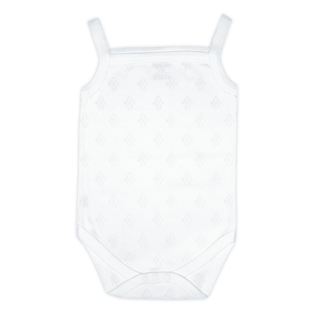 Babies Basic - 3pc-Set - Baby' Sleeveless Printed Bodysuit - White