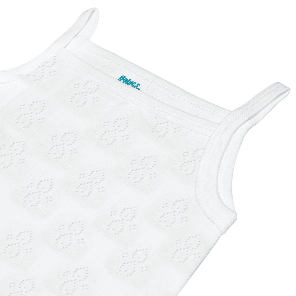 Babies Basic - 3pc-Set - Baby' Sleeveless Printed Bodysuit - White