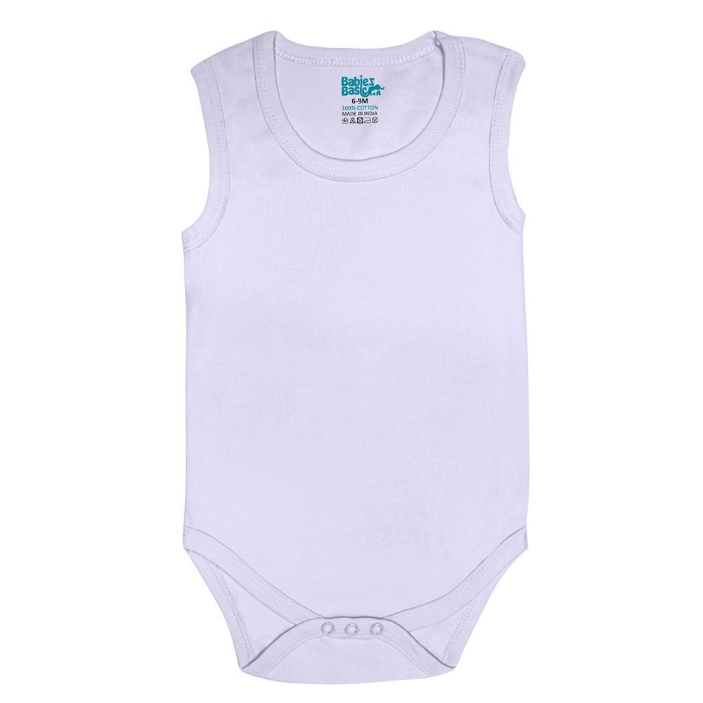 Babies Basic - 3pc-Set - Baby' Sleeveless Bodysuit - Pink/Lavender/Light Pink