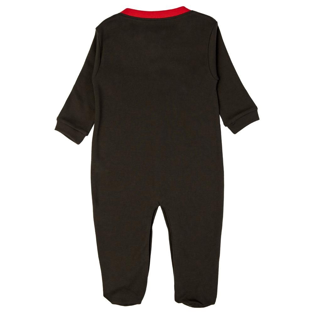 Babies Basic - Printed Long Sleeves Jumpsuit/Romper/Sleepsuit - Olive