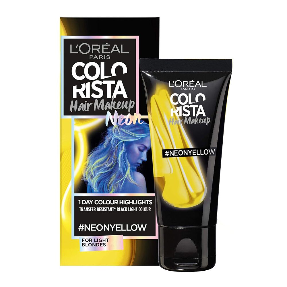 L'Oreal - Colorista Hair Makeup - Neon Yellow - 30 ml