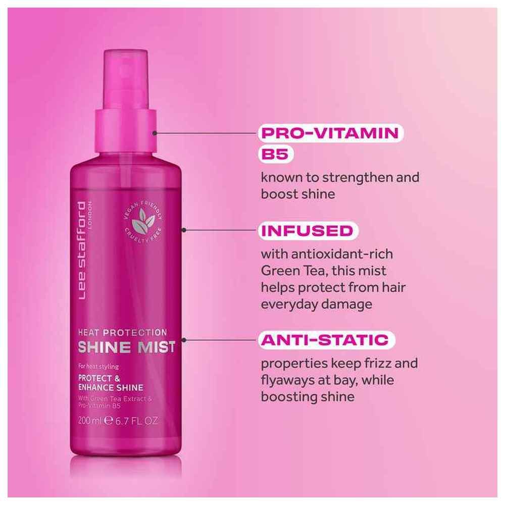 Lee Stafford - Heat Protection Shine Mist - 200 ml