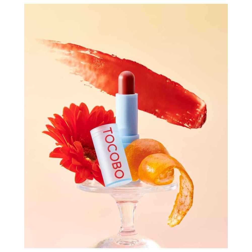 Tocobo - Glass Tinted Lip Balm - 013 Orange Red