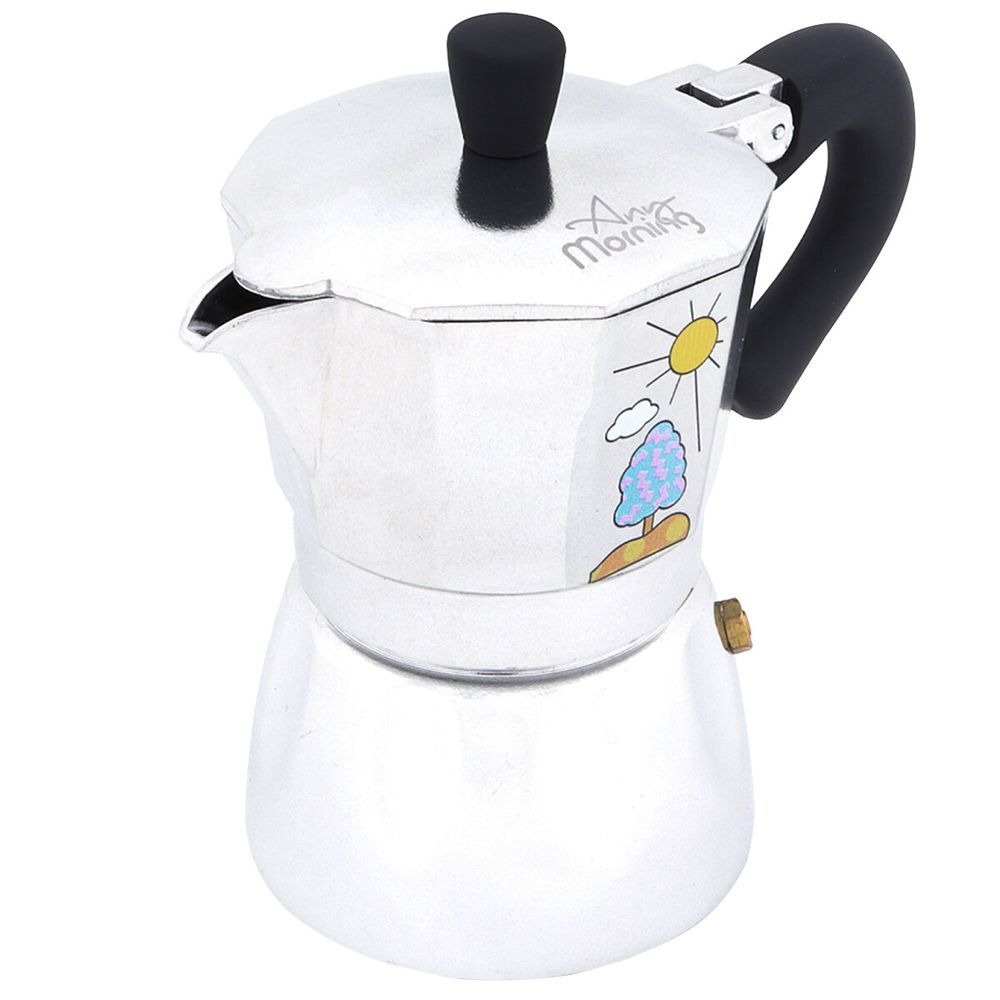 Any Morning - Hes-3 Espresso Maker - 120ml - Silver