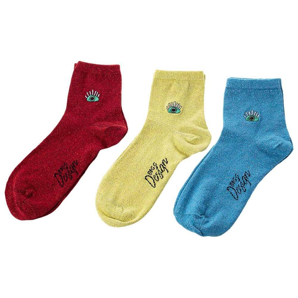 Biggdesign - 3pc-Set - My Eyes On You Glitter Socks