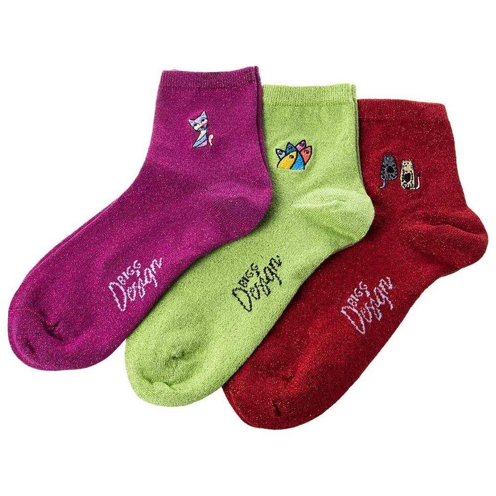 Biggdesign - 3pc-Set - Glitter Socks Set