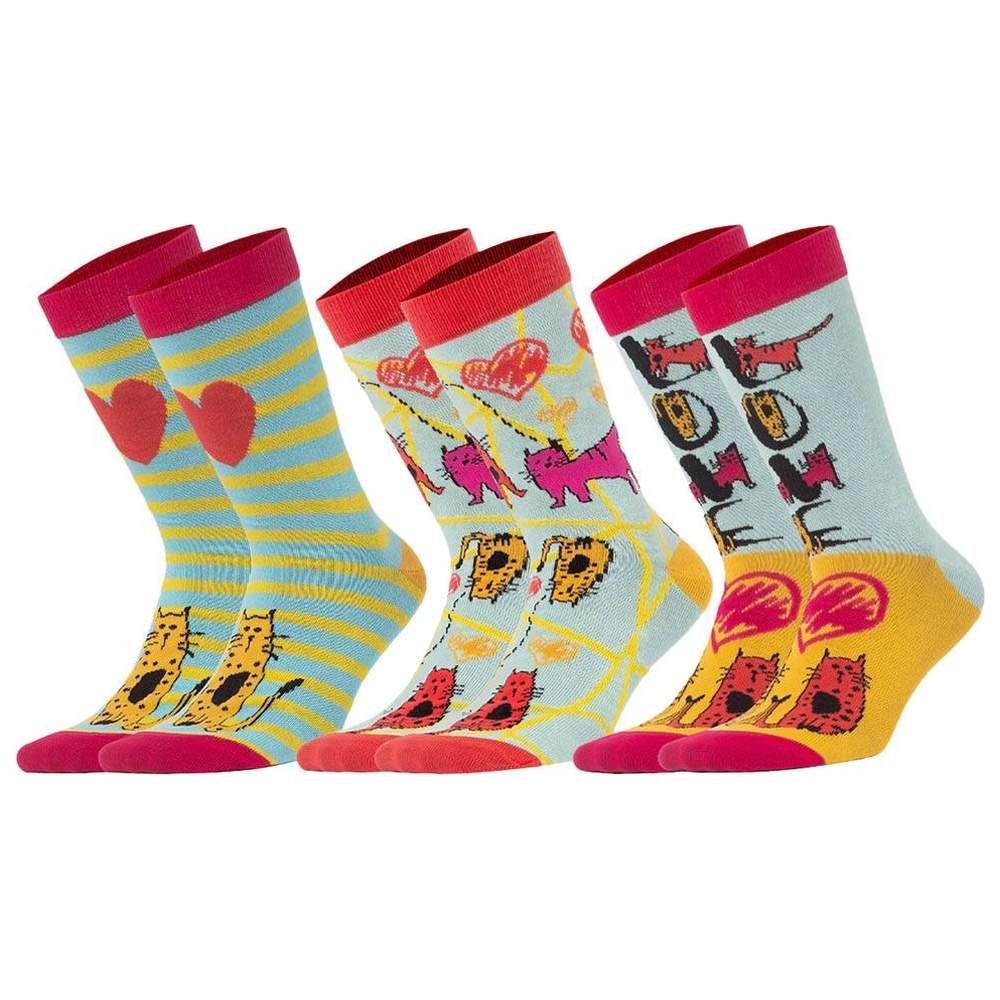 Biggdesign - 3pc-Set - Cats Print Socks Set