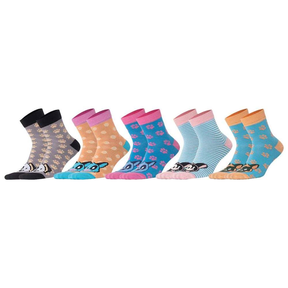 Biggdesign - 5pc-Set - Dogs Women Socket Socks