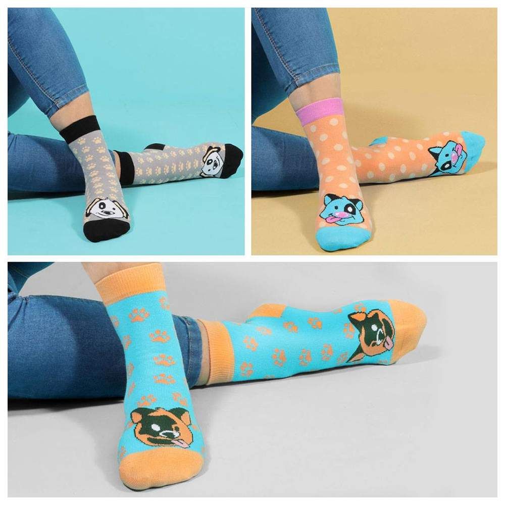 Biggdesign - 5pc-Set - Dogs Women Socket Socks