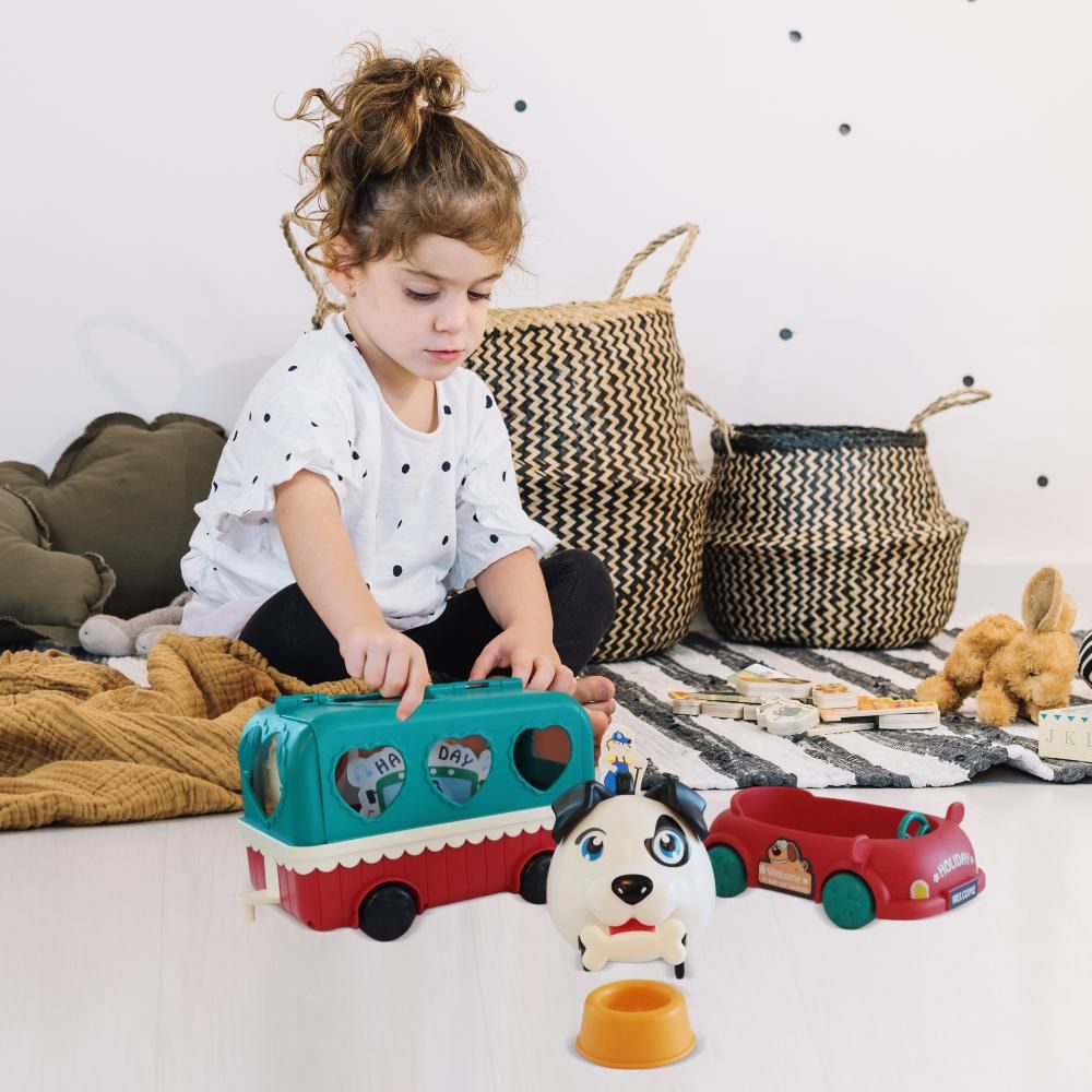 Ogi Mogi - Toys Voice Controlled Dog, Car and Snack Cart Play Set