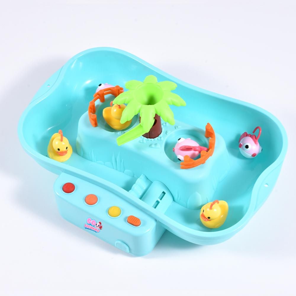 Ogi Mogi - Toys Water Circulating Fishing Game with Music and 3 AA Battery