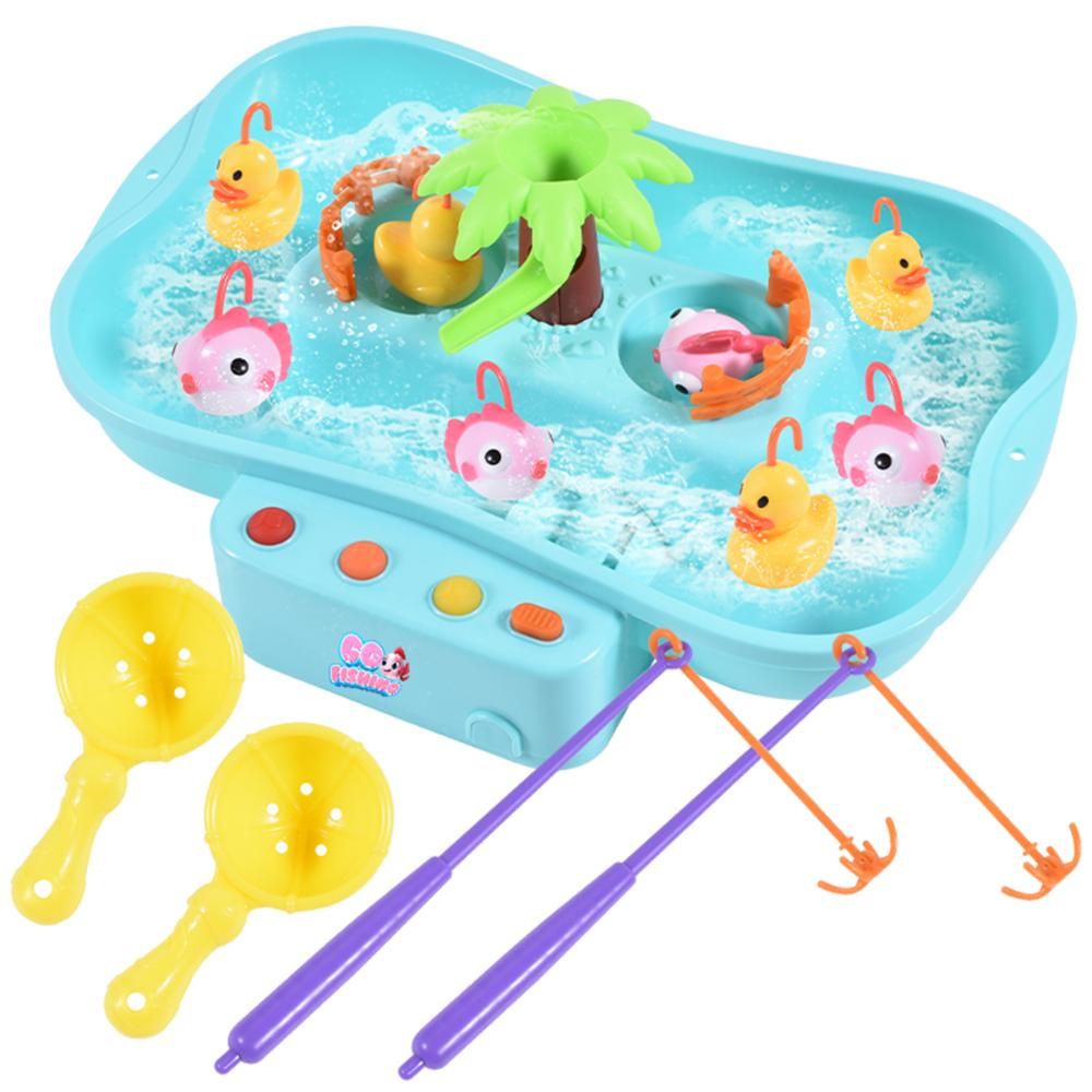 Ogi Mogi - Toys Water Circulating Fishing Game with Music and 3 AA Battery