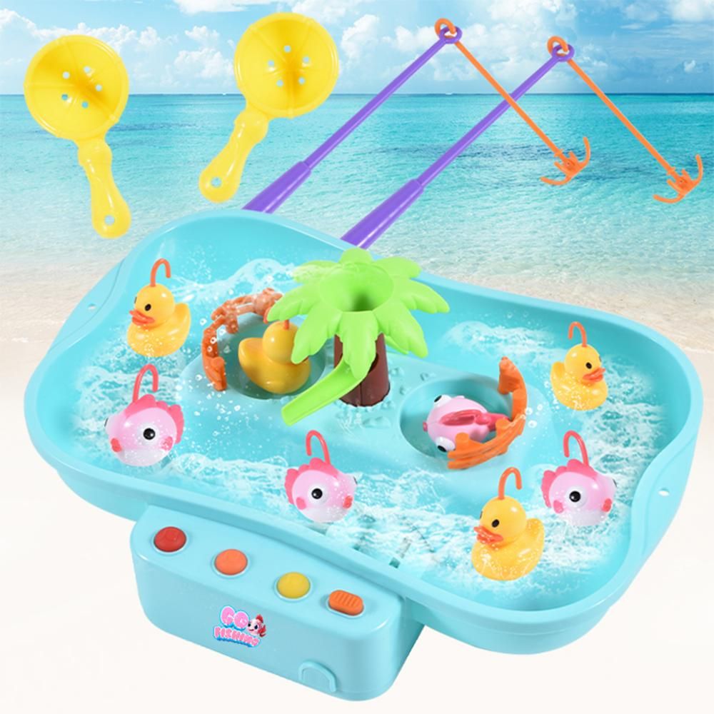 Ogi Mogi - Toys Water Circulating Fishing Game with Music and 3 AA Battery