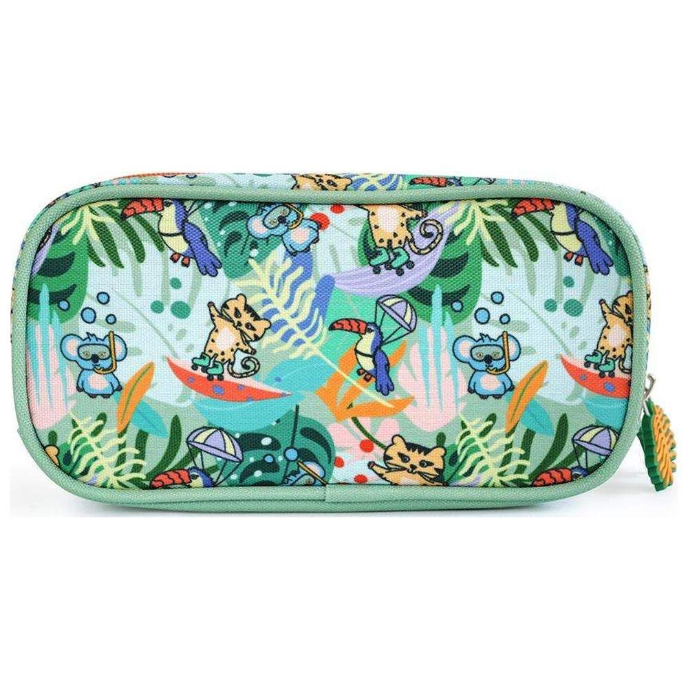 Milk&Moo - Double Compartment Pencil Case - Jungle Friends