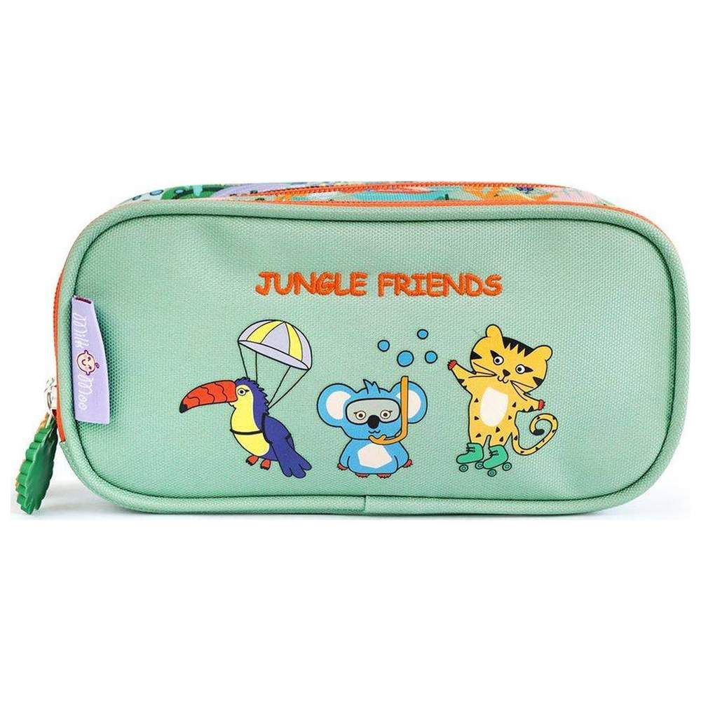 Milk&Moo - Double Compartment Pencil Case - Jungle Friends