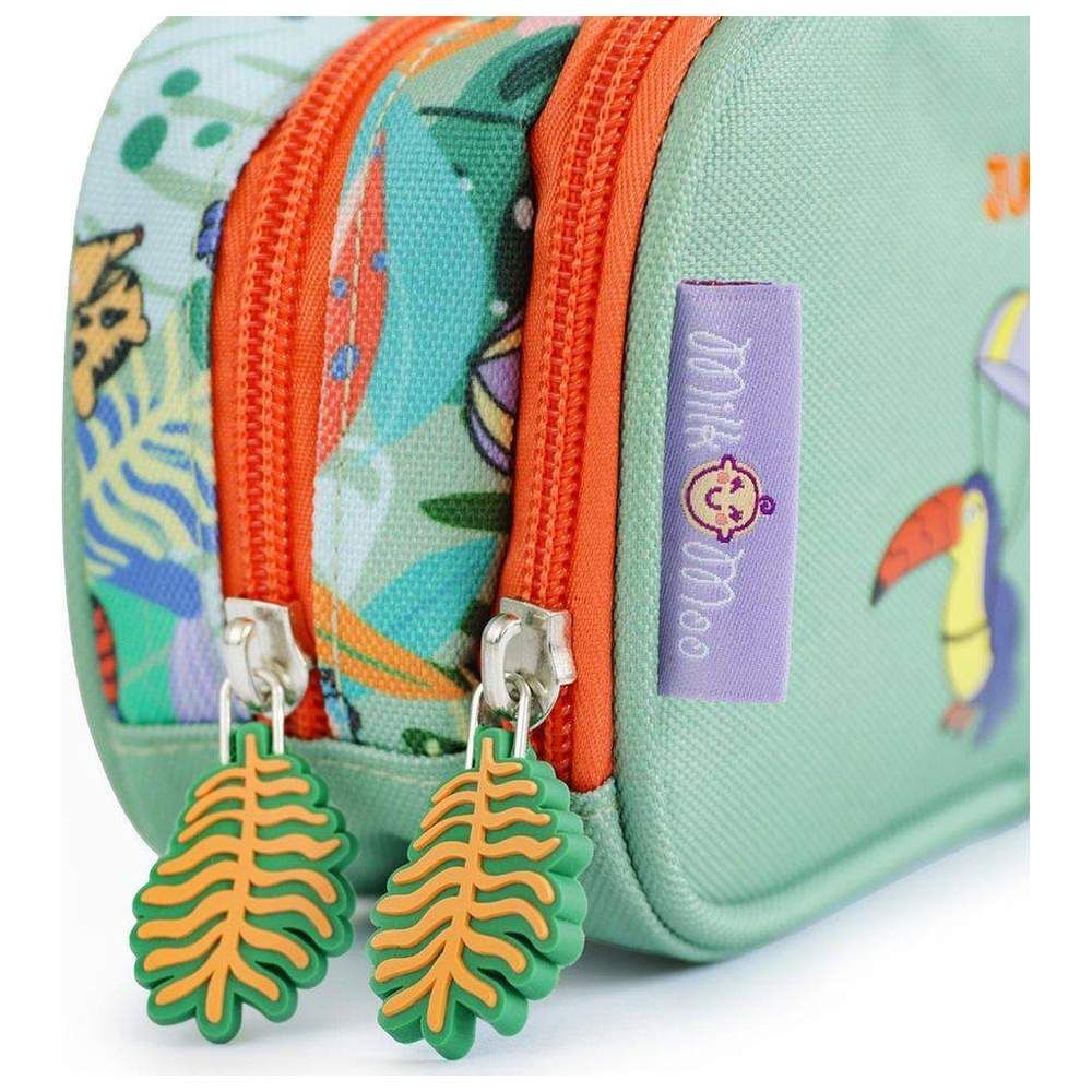 Milk&Moo - Double Compartment Pencil Case - Jungle Friends