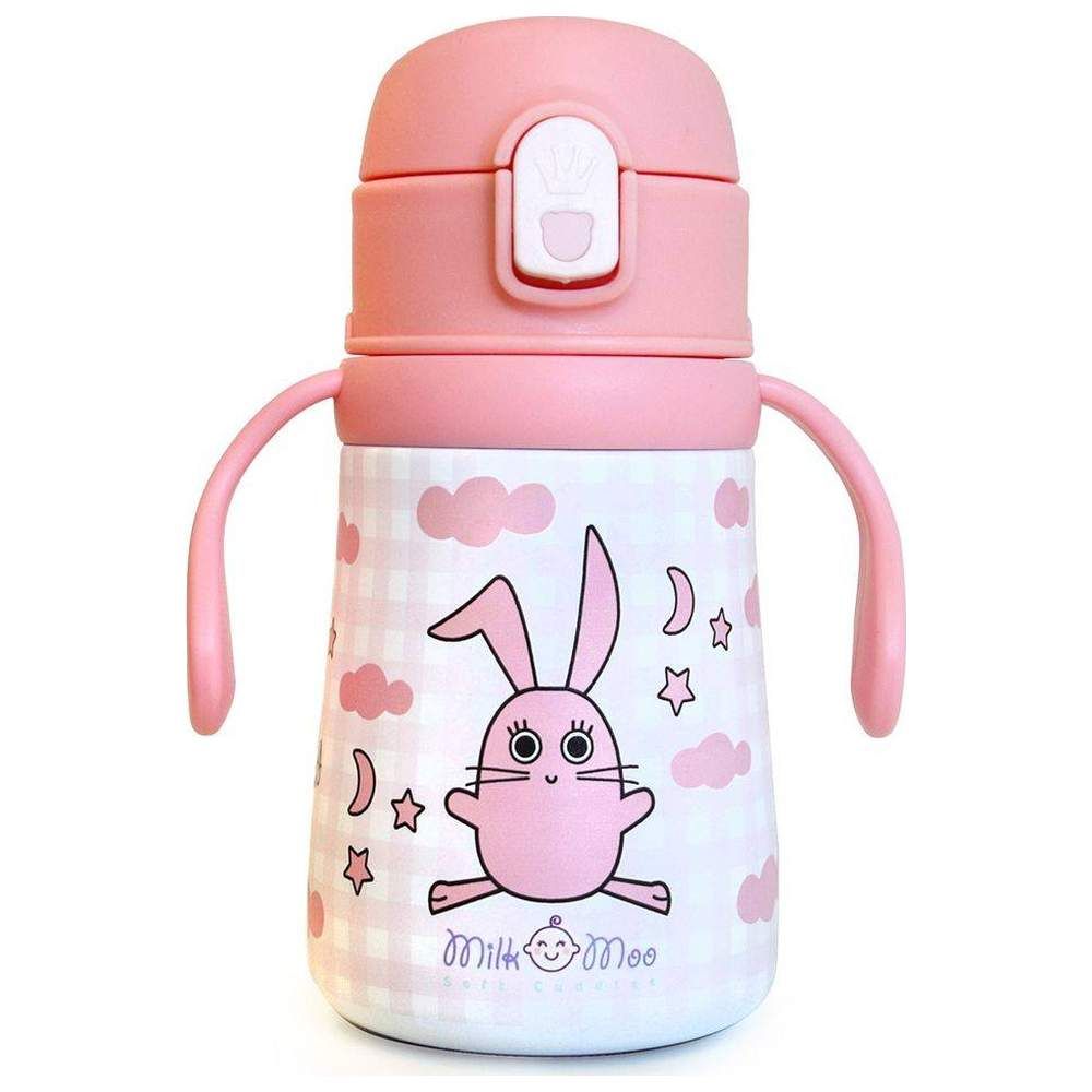 Milk&Moo - Stainless Steel Cancin Flask - Pink Bunny - 360 ml