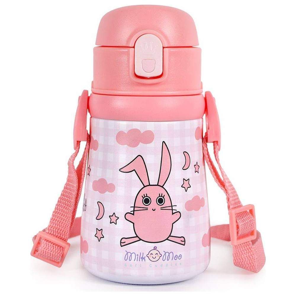 Milk&Moo - Stainless Steel Cancin Flask - Pink Bunny - 360 ml