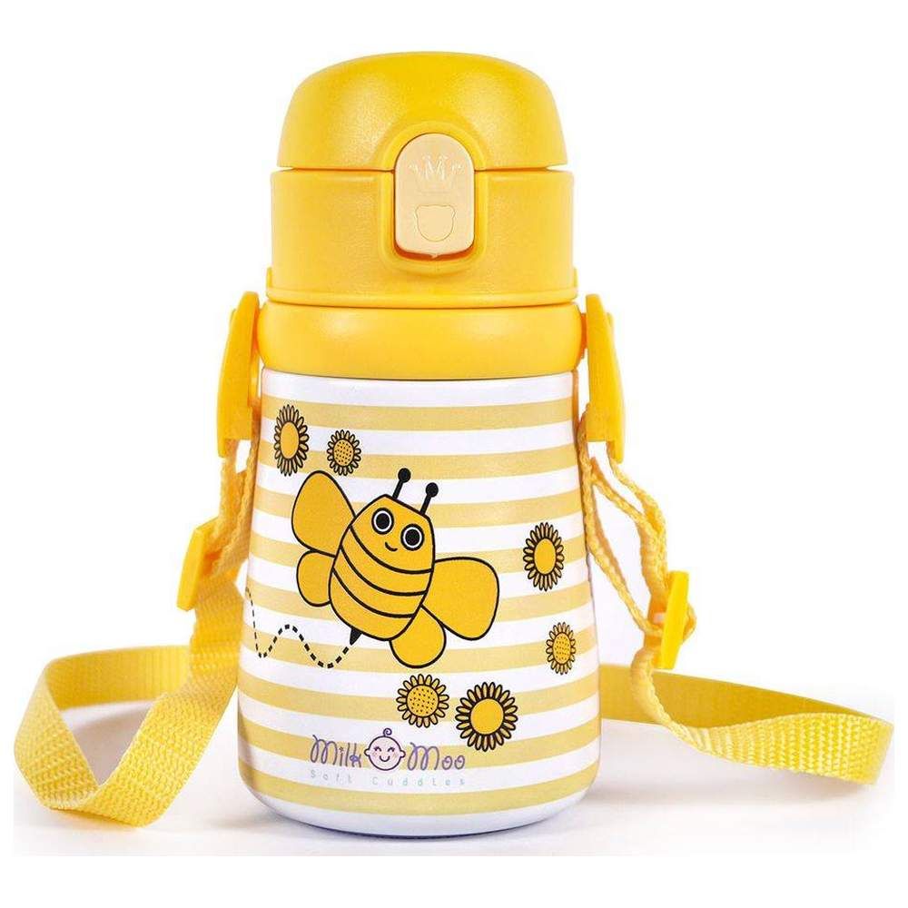 Milk&Moo - Stainless Steel Kids Flask - Bee Buzz - 360 ml