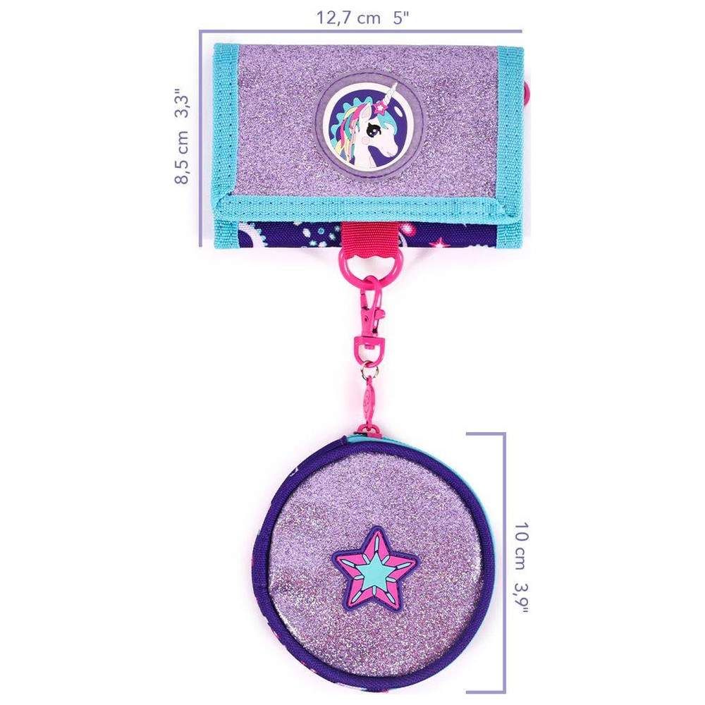 Milk&Moo - Unicorn Wallet And Coin Purse - Purple