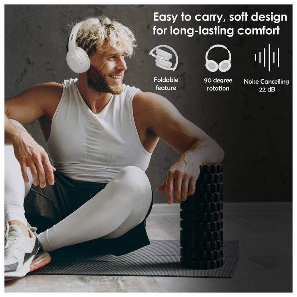 Moodix - Anc Bluetooth On-Ear Headphones - White