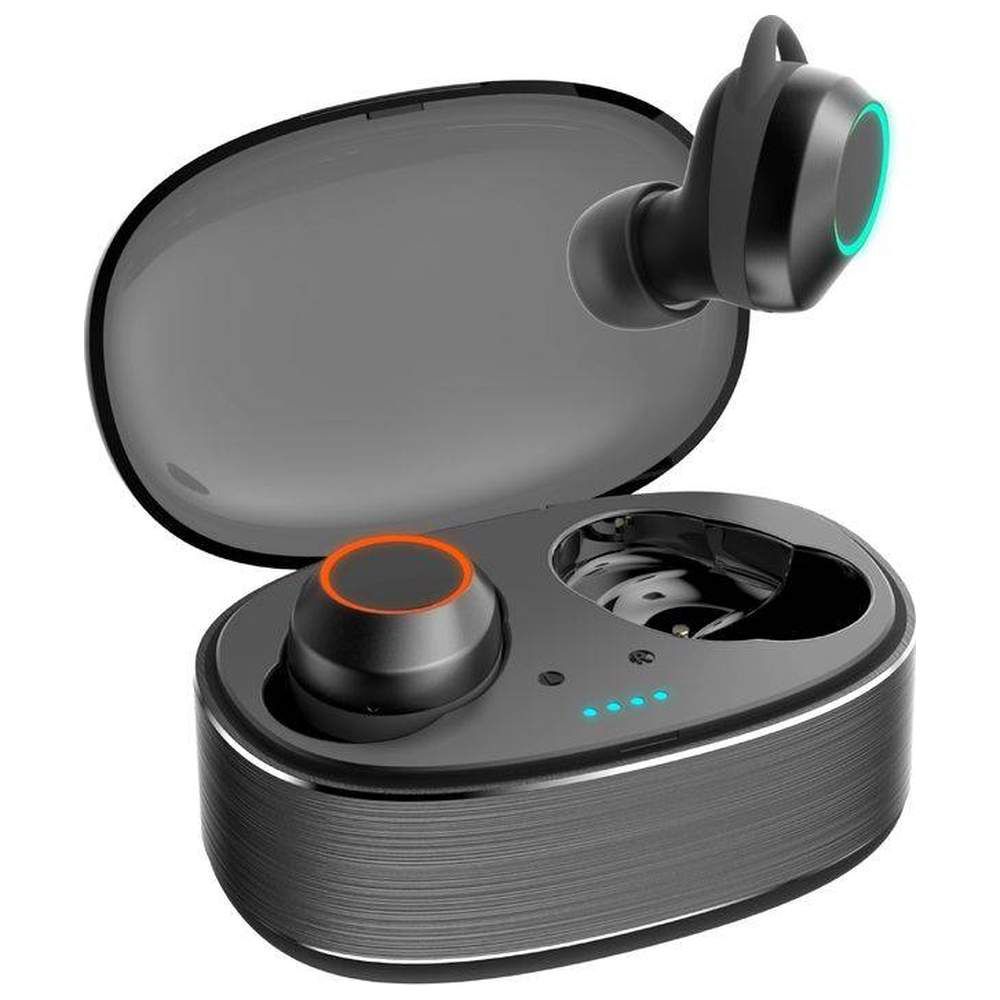 Moodix - Ki23K020 Bluetooth Earbud Headphones - Black