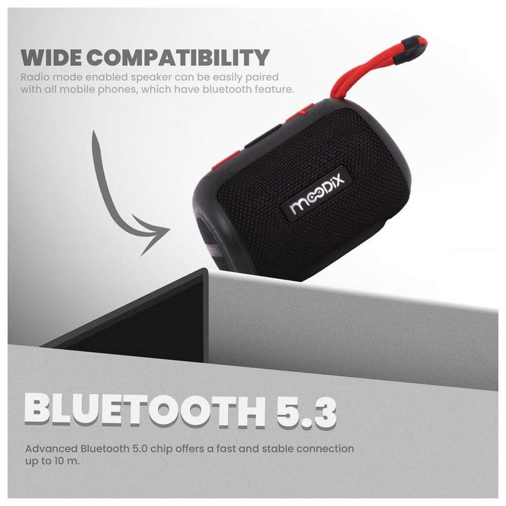 Moodix - Ho23T10 Bluetooth Speaker - Black