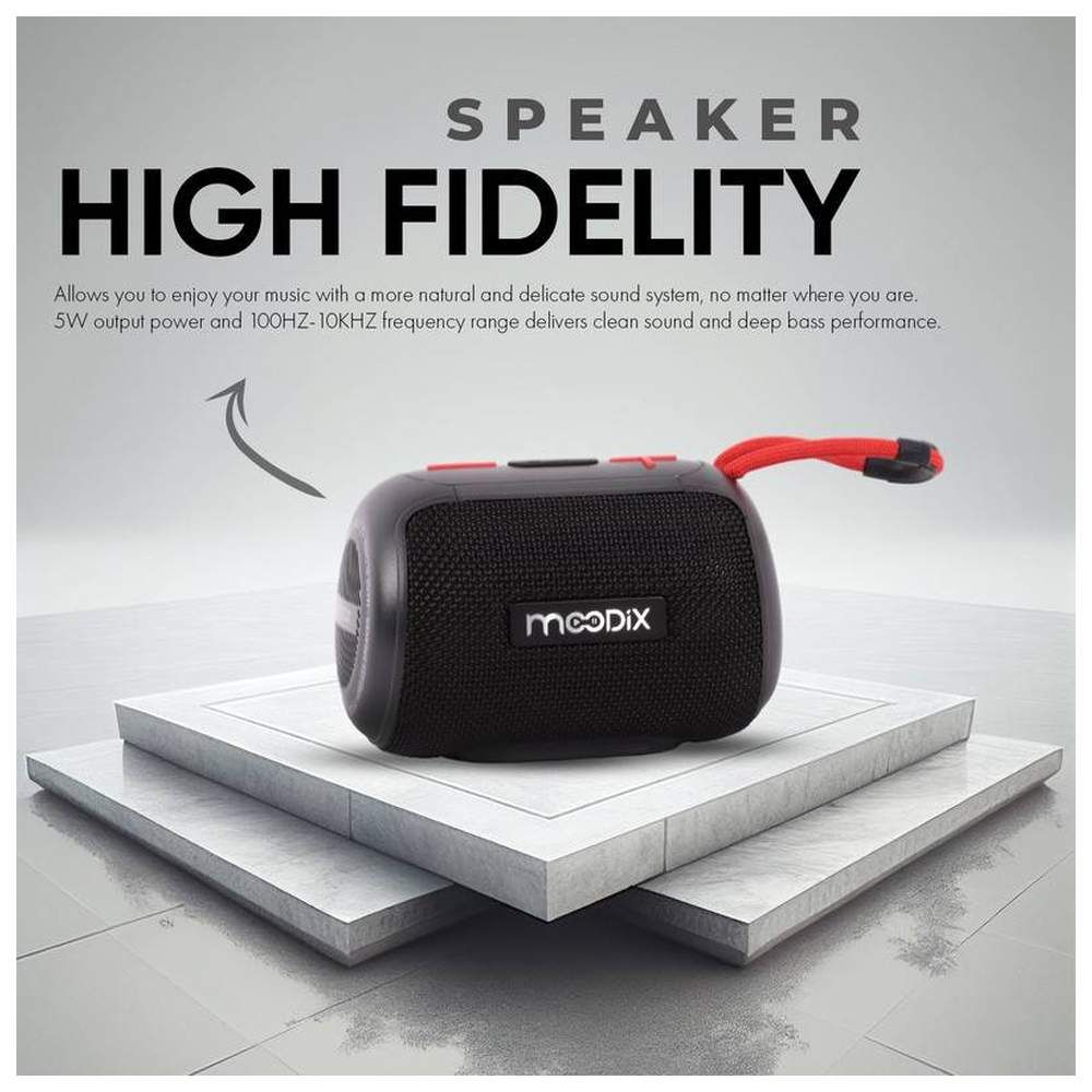 Moodix - Ho23T10 Bluetooth Speaker - Black