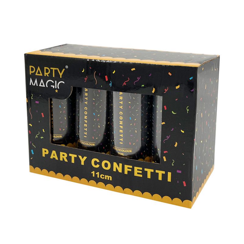 Party Magic - Multicolour Foil Party Confetti - Pack of 1 - 8pcs