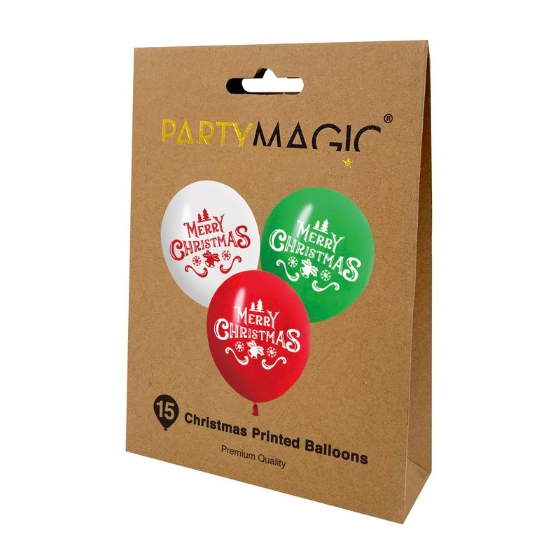 Christmas Magic - Christmas Balloons - 15 Pcs - 1 Pack