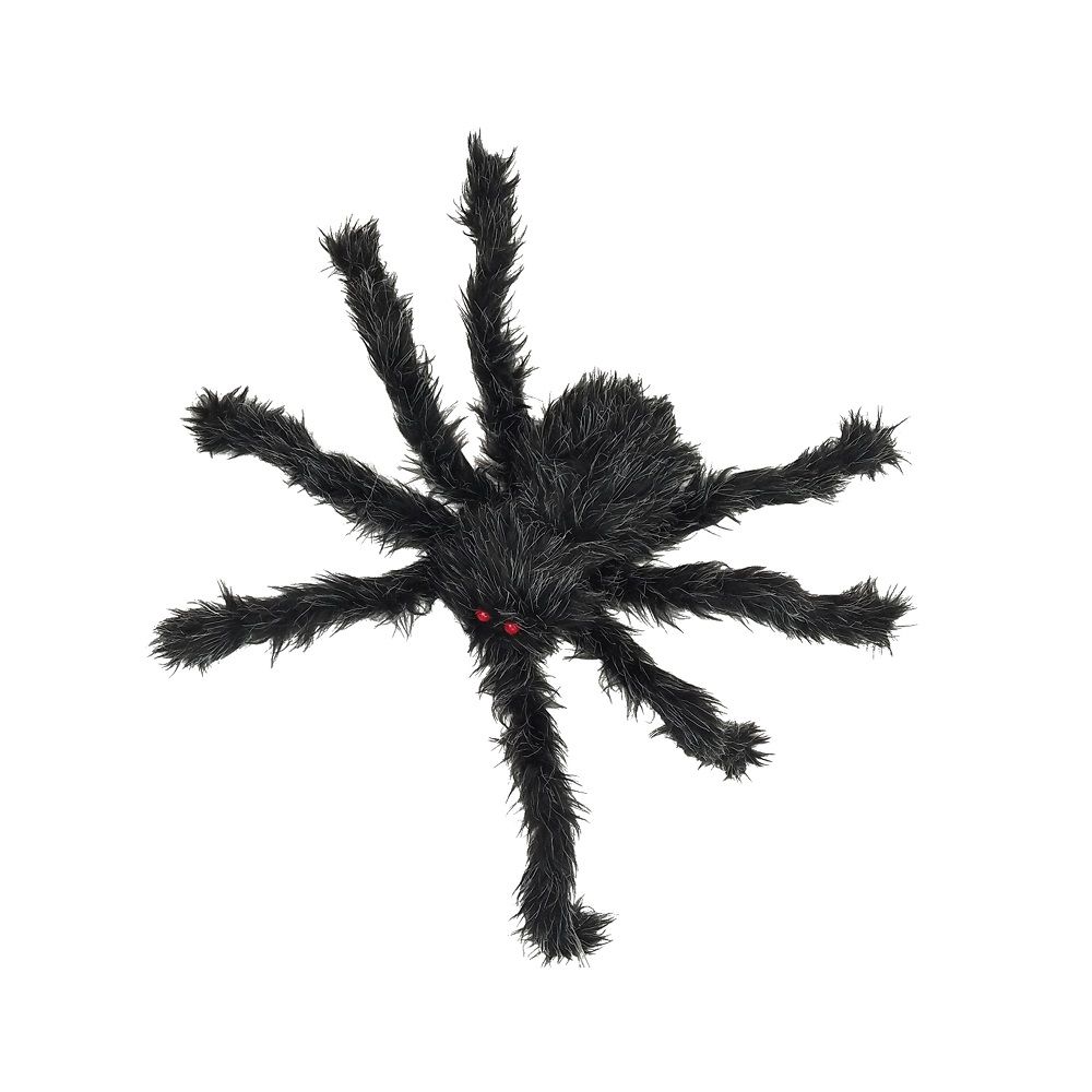 Party Magic - Halloween Decoration Furry Spider - Black