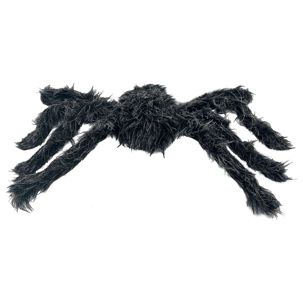 Party Magic - Halloween Decoration Furry Spider - Black