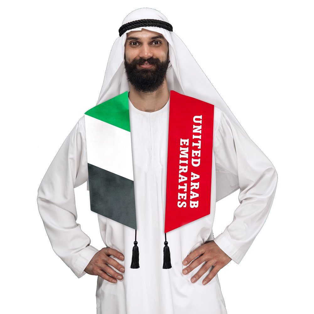 Party Magic - UAE National Day Scarf - 16x150 cm